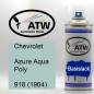 Preview: Chevrolet, Azure Aqua Poly, 918 (1964): 400ml Sprühdose, von ATW Autoteile West.